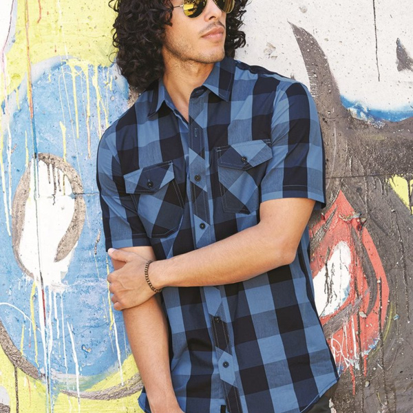 Men's Buffalo Plaid Short Sleeve Shirt Thumbnail