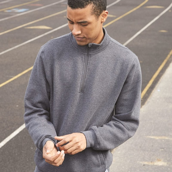 Unisex Dri Power® Quarter-Zip Cadet Collar Sweatshirt Thumbnail
