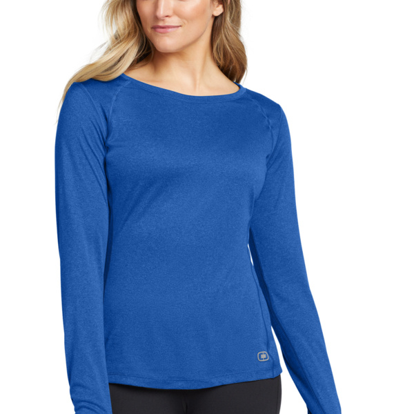Ladies Long Sleeve Pulse Crew Thumbnail